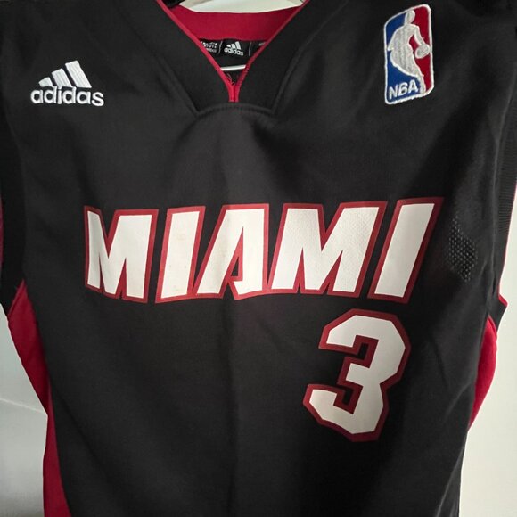 EUC adidas NBA DWYANE WADE  No 3 Miami Heat Jersey (S) - Picture 5 of 5